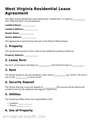 Attorney-Verified West Virginia Residential Lease Agreement Template