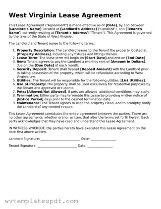 Attorney-Verified West Virginia Lease Agreement Template