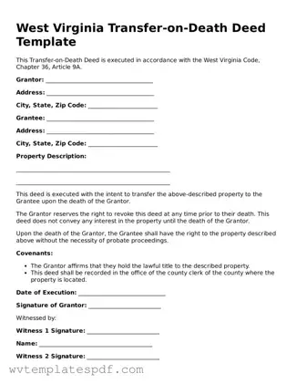 Attorney-Verified West Virginia Transfer-on-Death Deed Template